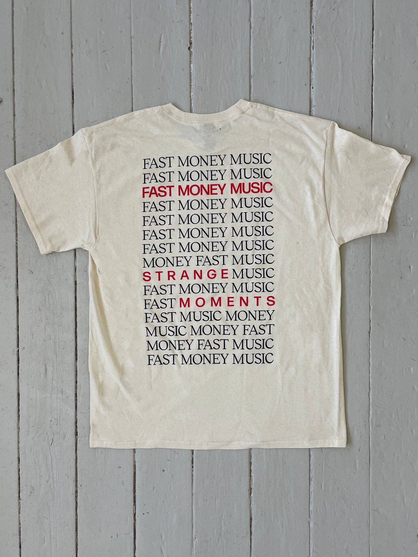 Fast Money Music "Strange Moments" Off-White T-Shirt