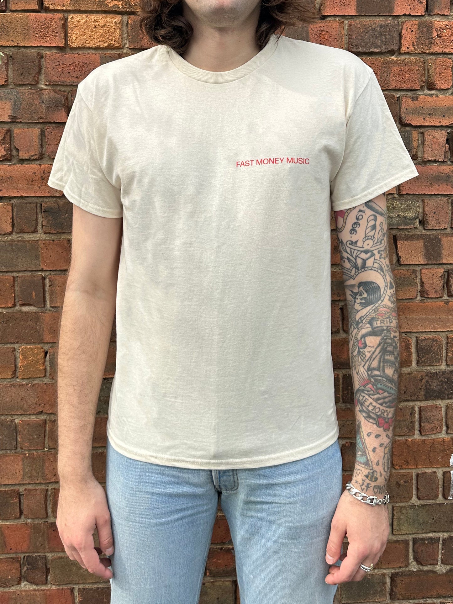 Fast Money Music "Strange Moments" Off-White T-Shirt